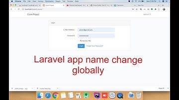 How to change app name in laravel globally [part-8 ]