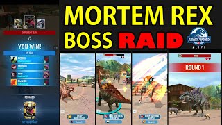 Mortem Rex Boss Raid Vs Ardentismaxima-Thoradolosaur-Tuoramoloch-Tryostronix - Juric World Alive