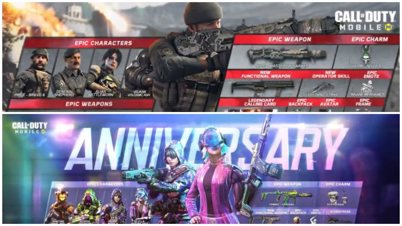 Call of duty mobile 1st Anniversary vs 2nd Anniversary comparison
