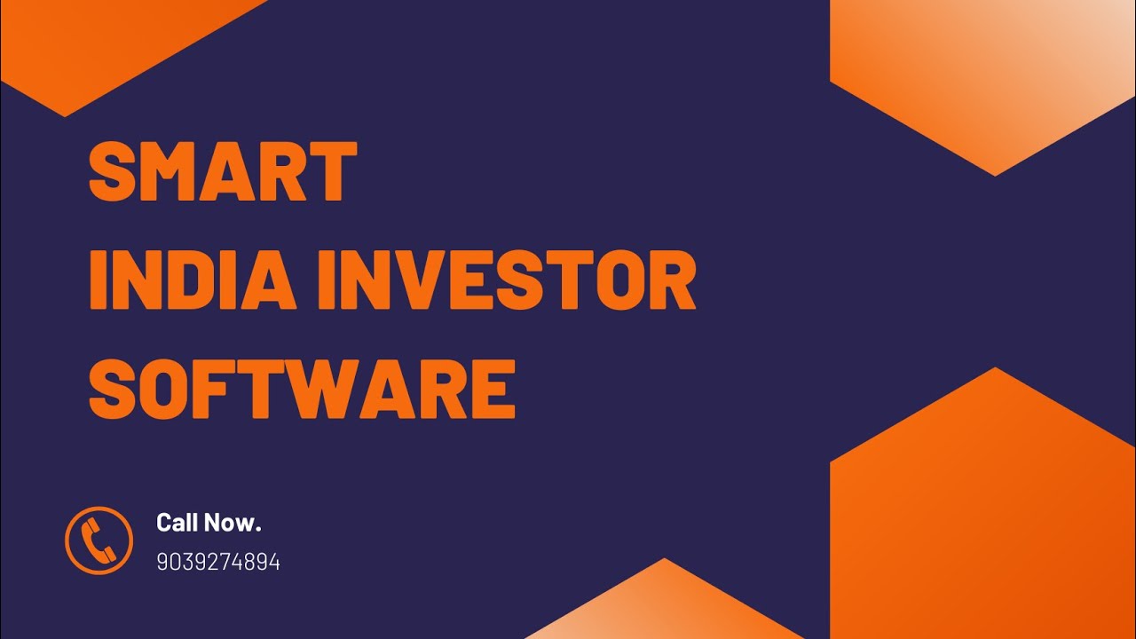 Smart India Investor Software For All Segments