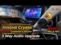 Toyota Innova Crysta 🔥 3 Way Audio Upgrade | Perfect Sound Staging 🎶 | Best Car Audio Setup
