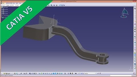 9.2 Gabelstueck Variant 1 - Catia v5 Training - thick/thin Pad - Shaft