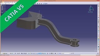 9.2 Gabelstueck Variant 1 - Catia v5 Training - thick/thin Pad - Shaft