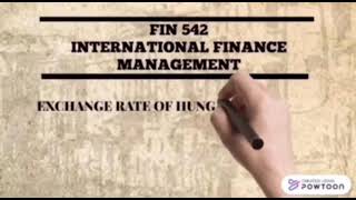 FIN542 (Exchange Rate Of Hungary Currency).