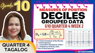 DECILES OF GROUPED DATA G10