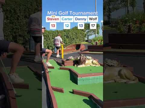 EXTREMELY DIFFICULT Mini Golf Course! (Hole 5) - Tournament #3 #minigolf #minigolfing #golf #viral