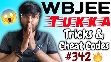 Chemistry Tukka Tricks for WBJEE 2022🔥🔥🔥| Tricks & Cheat Codes #342 [ WBJEE COMBO In Description ]