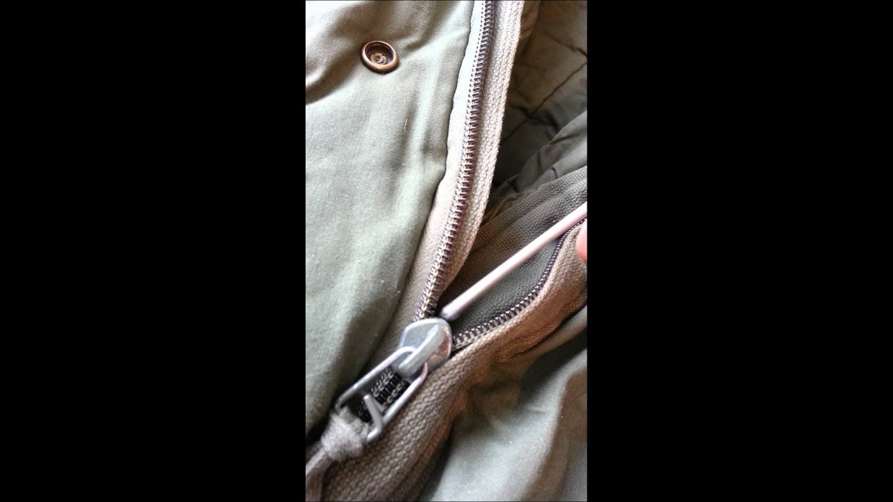 USGI Extreme Cold Weather Sleeping Bag Zipper Fix - YouTube