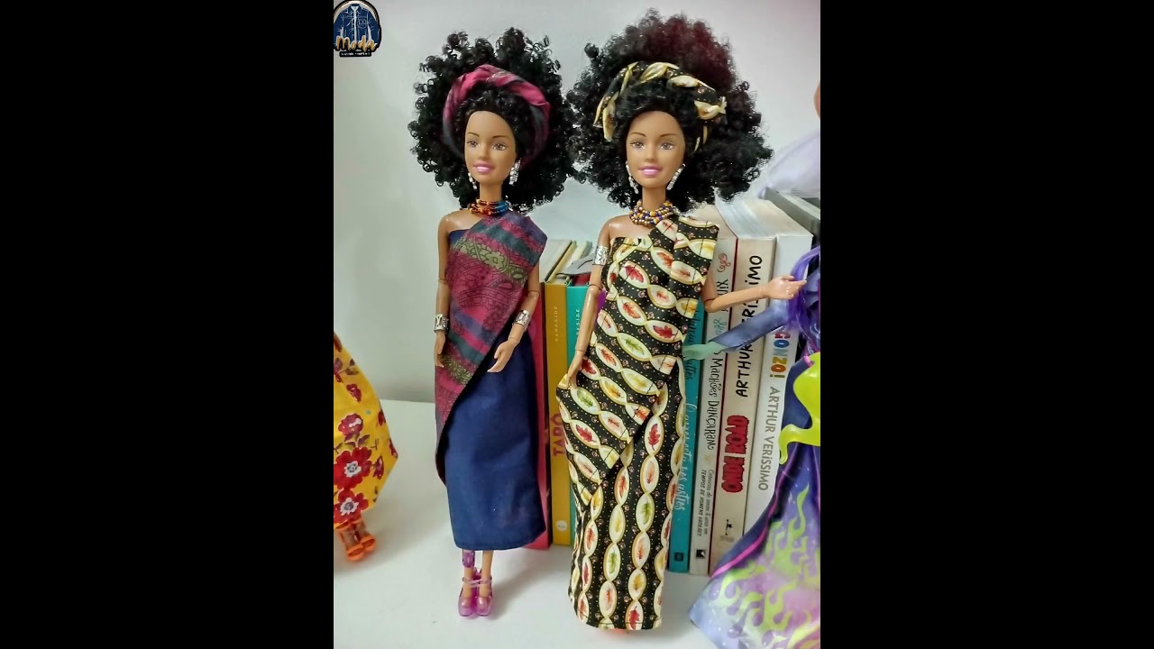 DIy BARBIE  africa traditional dresses 👵🏿👚 