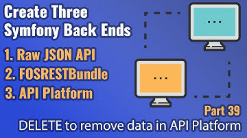 Create Three Symfony Back Ends - Part #39 - DELETE to Remove data in API Platform