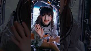 🌌 Lost in Space but cute ✨👩‍🚀 #space #aigirl #astronaut #fyp #nasa #shorts #shortsviral #shorts