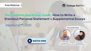 9.1.26 The Common App Essay Guide: How to Write a Standout Personal Statement + Supplemental Essays