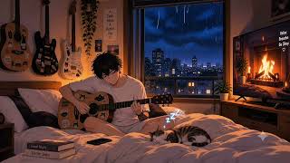 sleepy guitar special 🌙 soft  | Anime Lofi Home screenshot 3