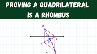 proving a quadrilateral is a rhombus - coordinate geometry