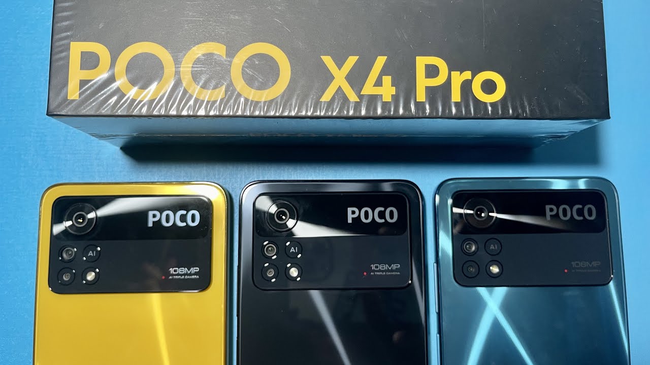 POCO X4 Pro 5G renders show the color variants and design - Gizmochina