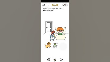 Brain Out Game Level 42 Oh God! Zozo overslept wake her up - Gameplay Solution Walkthrough