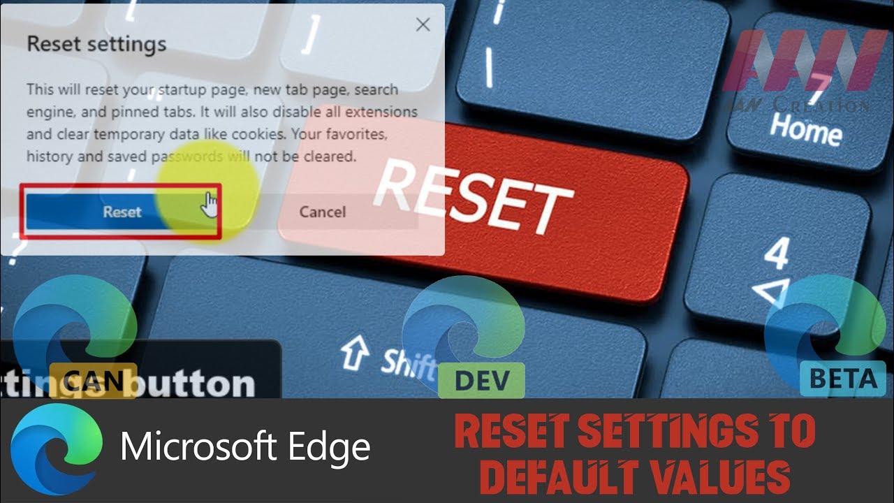 How to Reset Settings to Default Values on Chromium Version of Microsoft Edge