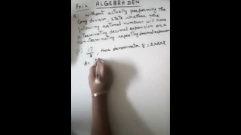 17 / 8 will have terminating decimal or non terminating decimal expansion