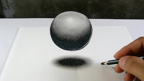 Most Easy 3D drawing illusion for beginners in 2 MINUTES || 3D Floating Ball : optical illusion