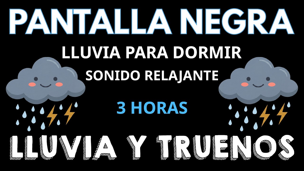 Dormir Instantáneo en 5 Minutos con Lluvia Intensa y Truenos en la ...
