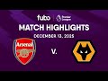 Arsenal FC Vs Wolverhampton PREMIER LEAGUE HIGHLIGHTS Week 16 Fubo Canada 