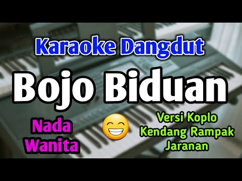 BOJO  BIDUAN - KARAOKE || NADA WANITA CEWEK || Versi Koplo || Audio HQ || Live Keyboard