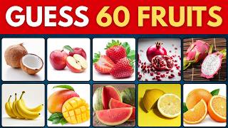 Guess the Fruit in 3 Seconds! 🍌🥭 | Can You Get 60/60 | Easy to Impossible Quiz