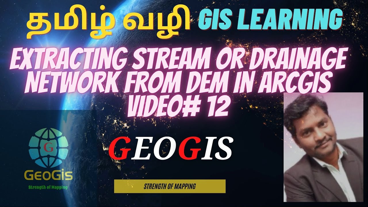 Extracting Stream or Drainage Network from DEM in ArcGIS - YouTube