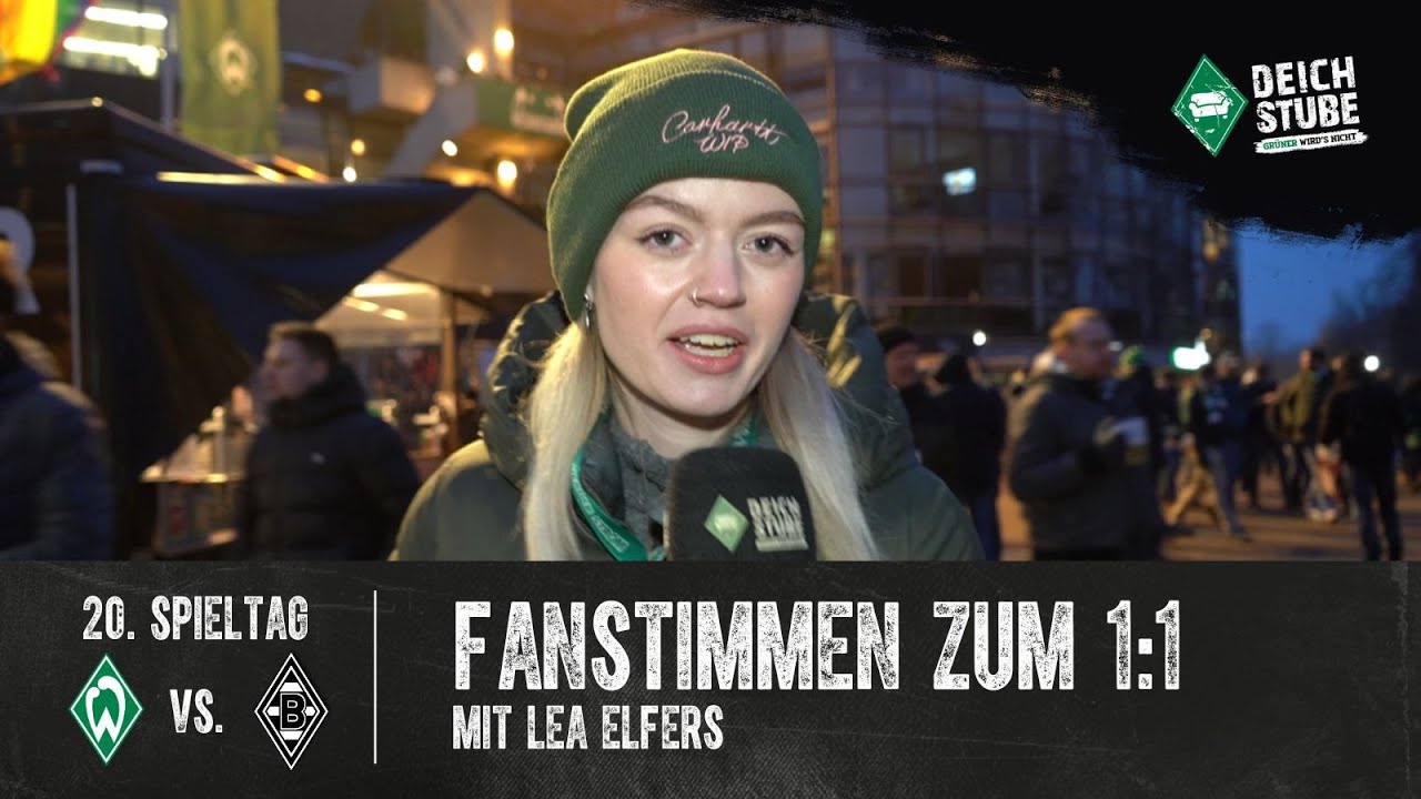 „Immer die gleiche Sch****" und Steffen-Kritik: Werder-Fans trotz spätem Remis gegen Gladbach sauer!