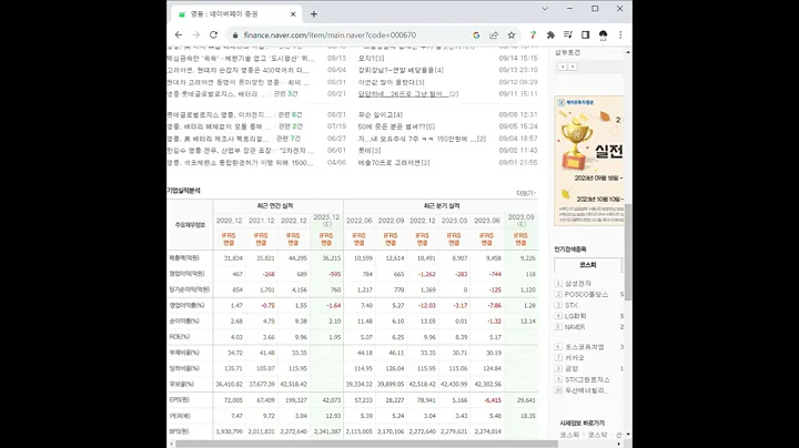 000670영풍 주가 전망 및 차트 분석