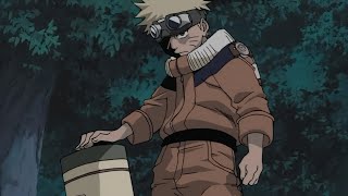 Naruto Fights Mizuki with His First Shadow Clone Jutsu