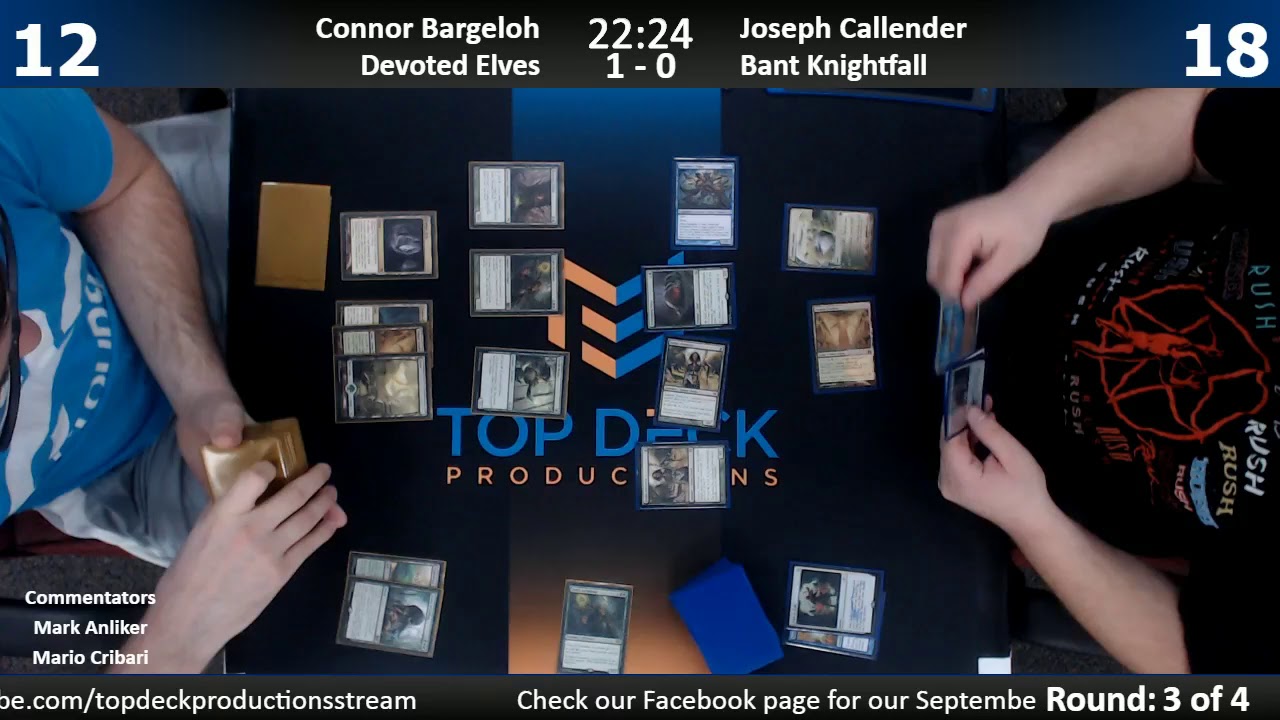 Modern FNM w/ Comm 9/22/17: Connor Bargeloh (Devoted Elves) vs. Joseph ...