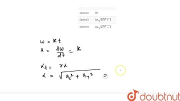 A particle moves on a circle of radius r with centripetal accelration as