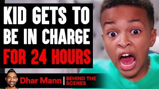 Kid Gets To BE IN CHARGE for 24 Hours (Behind The Scenes) | Dhar Mann Studios