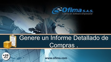 Genere un Informe Detallado de Compras