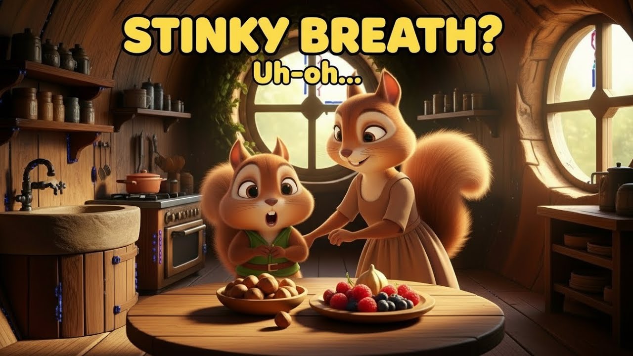 The Little Squirrel Who Forgot to Brush His Teeth 🐿️✨ | Kids Animated Story