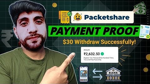 Withdraw money Packetshare tutorial | Data selling new App | Earn Money with Packetshare