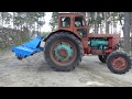 Установка новой почвофрезы на трактор Т-40 АМ.