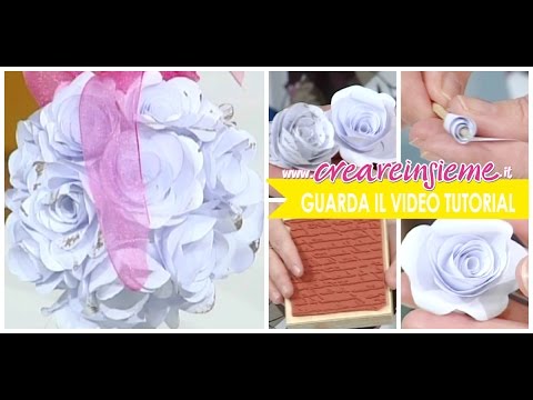 Video Manidilara Matrimonio In Programma Come Realizzare Un Bouquet Di Rose In Carta