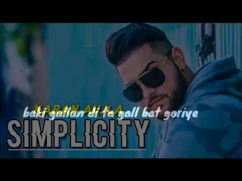 Simplicity Karan Aujla New Song Whatsapp Status 2019