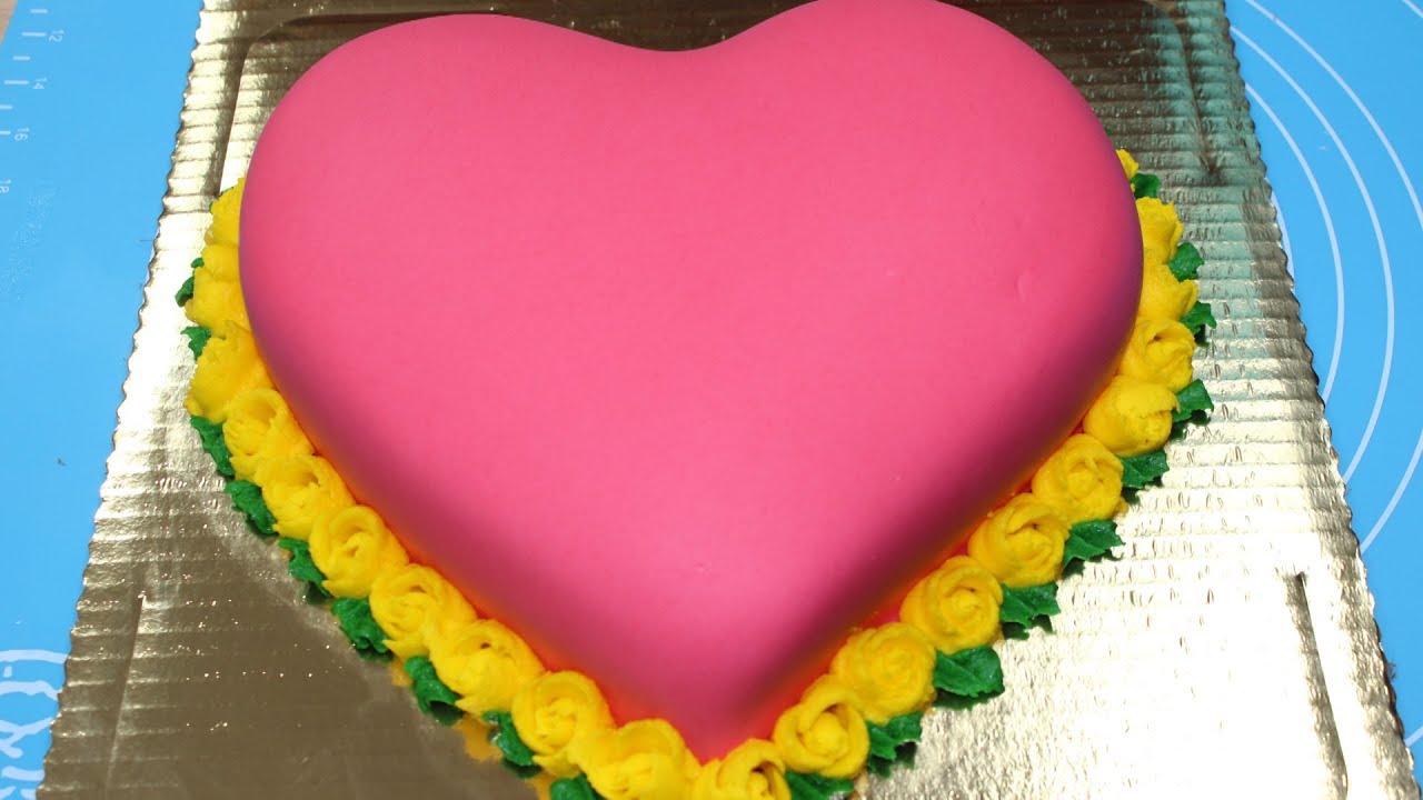 Tort serce na walentynki