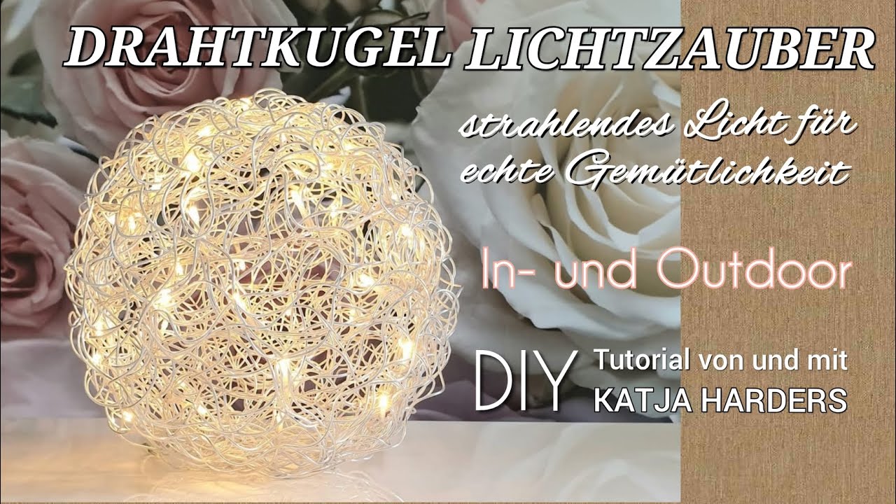 Lichtkugel aus Aludraht