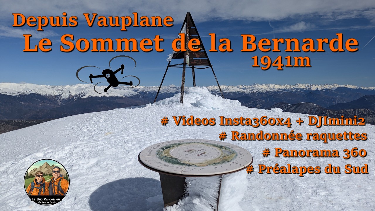 Depuis Vauplane, le sommet de la Bernarde à 1941m