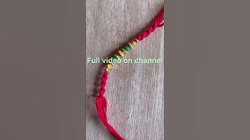 Handmade Rakhi #rakhimaking #handmaderakhi #rakhi2023 #macrame #rakhifestival #rakhimaking