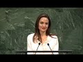 Angelina jolie unhcr special envoy at the un peacekeeping ministerial 2019