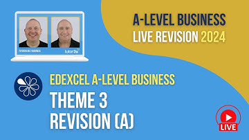 Theme 3 Revision (A) | Edexcel A-Level Business Revision for 2024