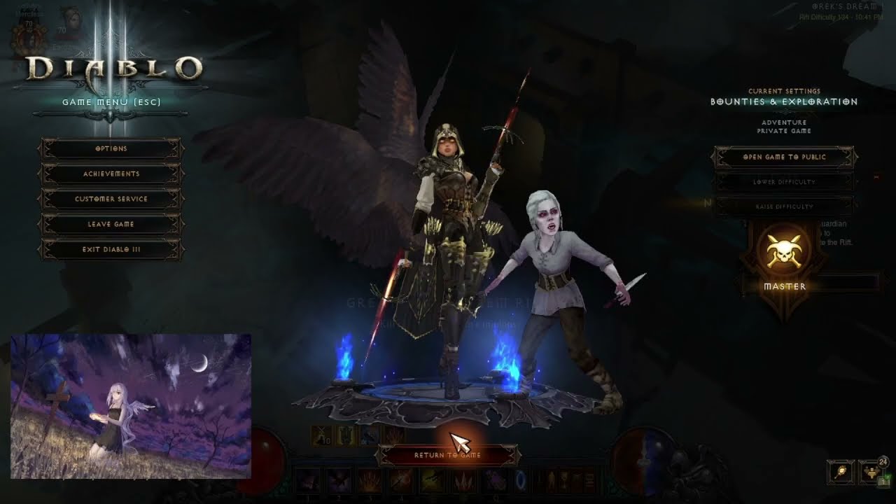 R1 LoN/LoD Demon Hunter 134 - Fan of knives (Diablo 3 Era 19)