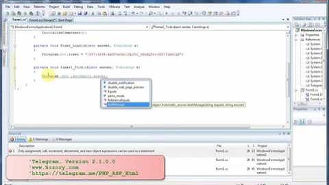 Automatic answer Telegram bot  C   VB net360p