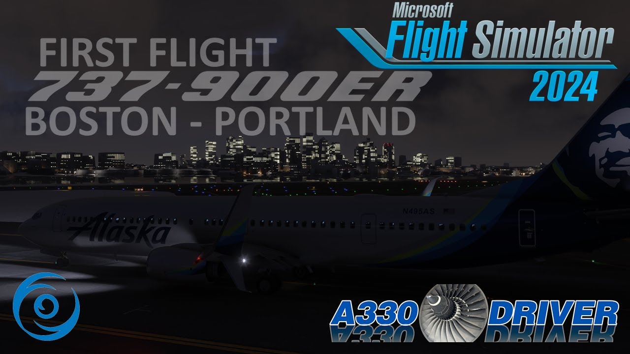 PMDG 737-900ER First Flight | Boston - Portland | Crossing the USA | Real 737 Pilot