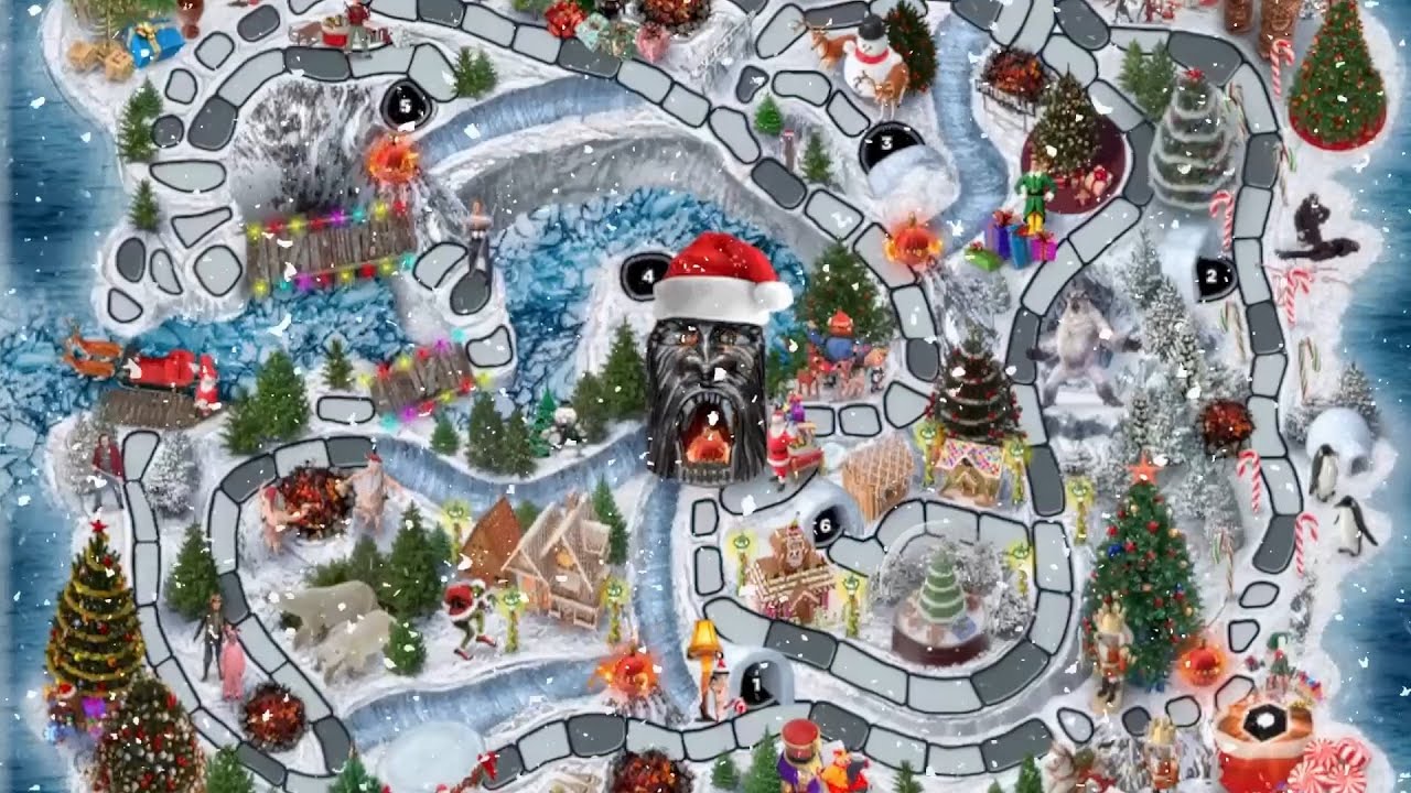 Fireball Island Holiday Game Design: "Snowball Island" - HuddyCreative